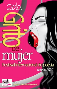 Poster Festival Internacional de poesia Grito de Mujer
